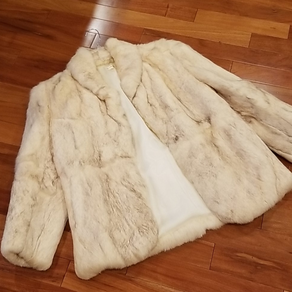 Hong Kong rabbit fur coat size medium